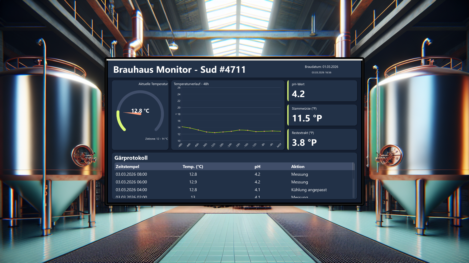 Brewery Fermentation Process Monitor
