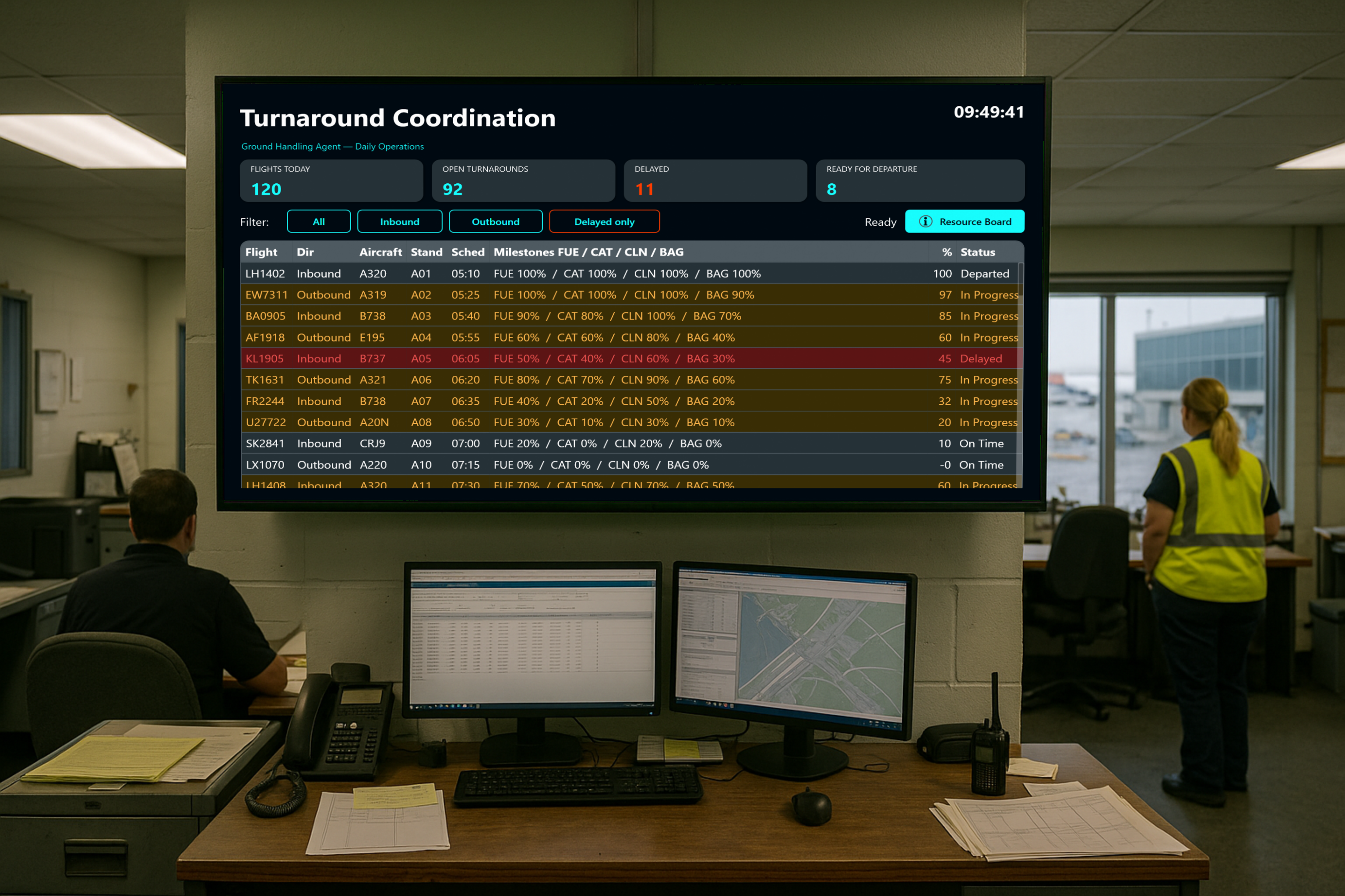 turnaround coordination board intro