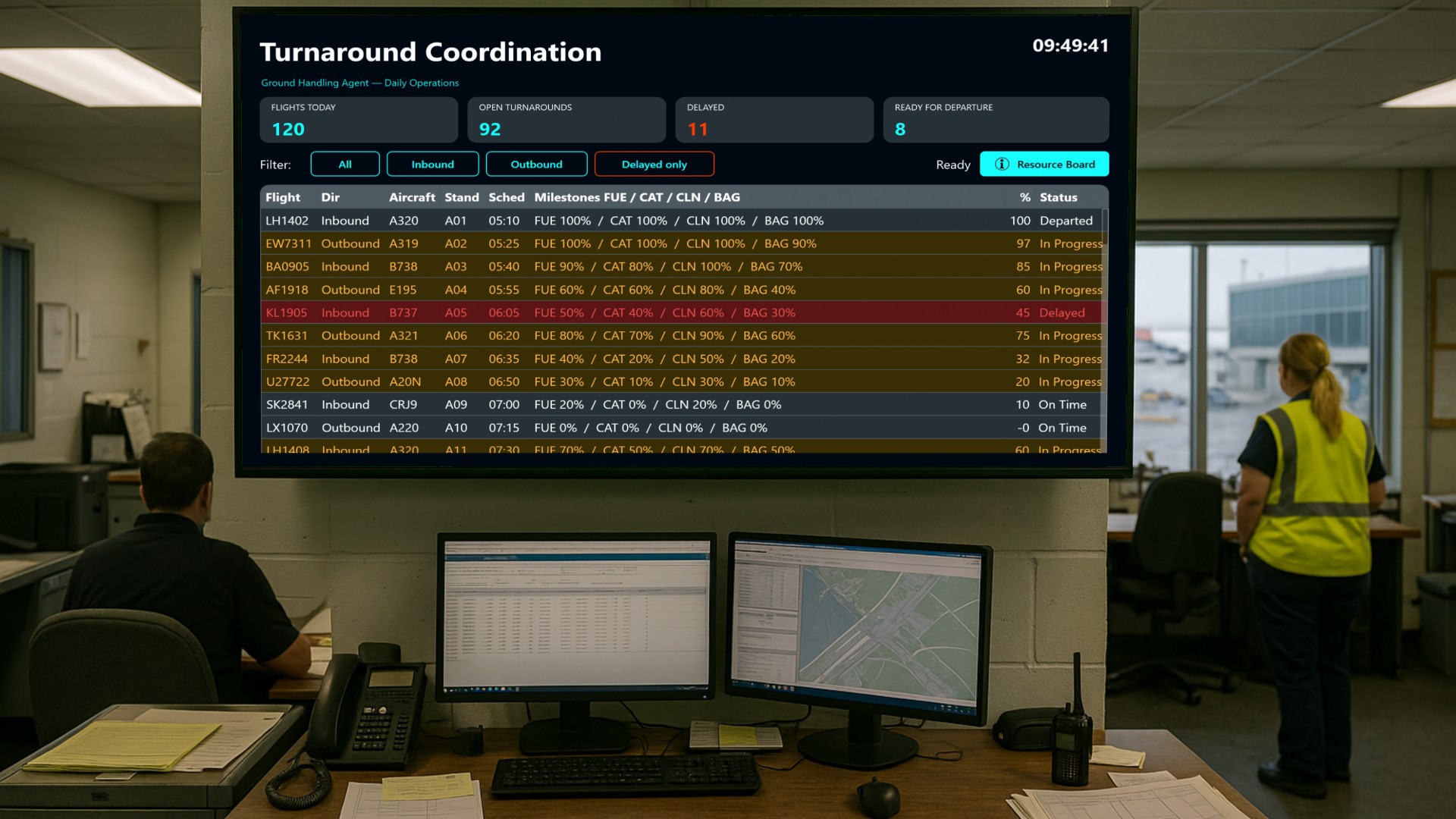 Airport Turnaround Coordination Board - Keeping Ground Handling on Schedule