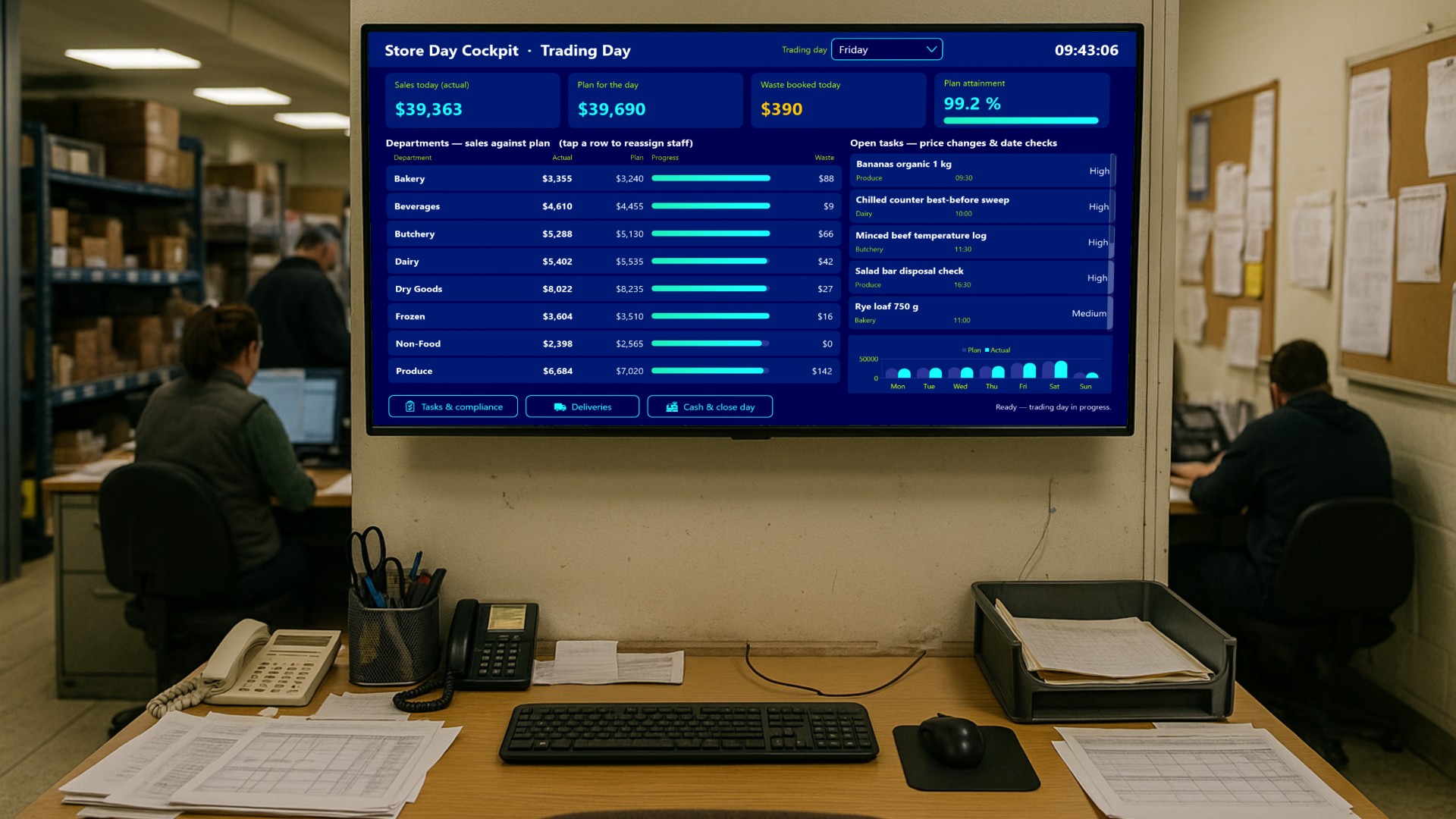 Store Day Cockpit - Supermarket Trading Day Manager